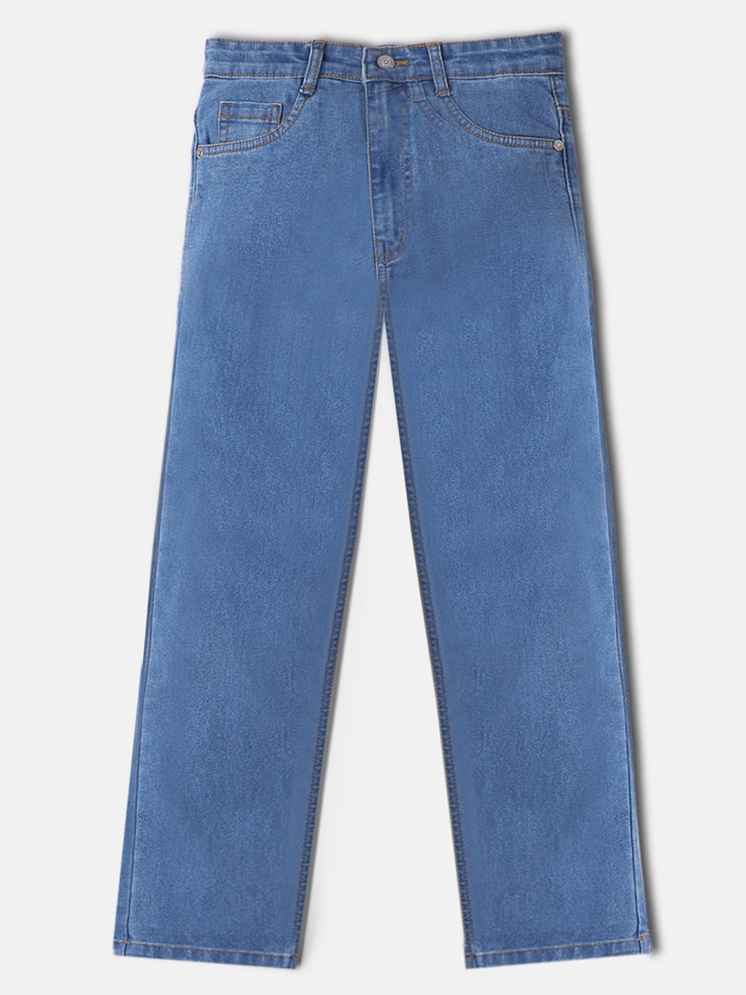 

Urbano Juniors Boys Loose Baggy Fit Washed Heavy Fade Stretchable Jeans, Blue