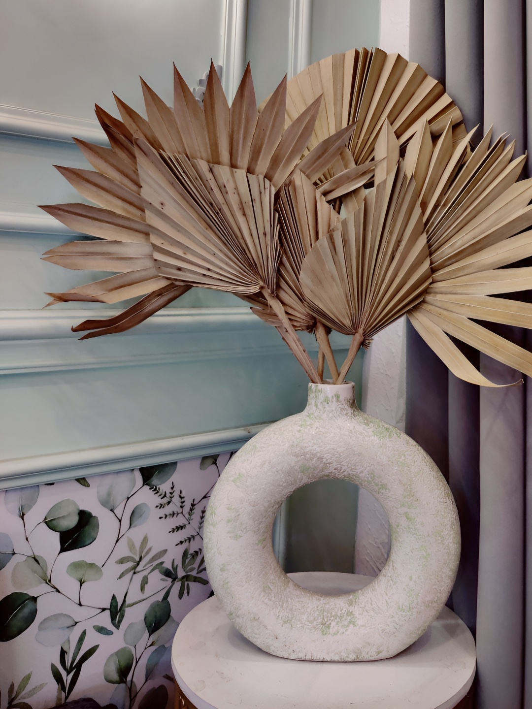 

Myntra Elegant Homes Brown 1 Bunch Palm Artificial Flower