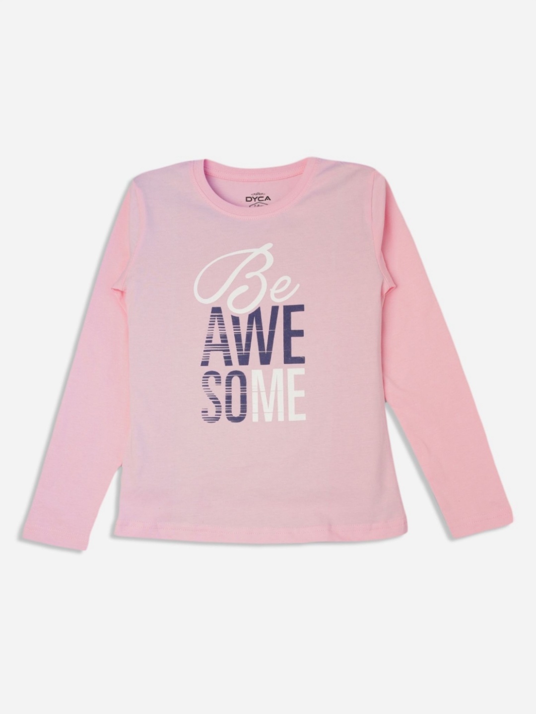 

Bodycare Girls Typography Printed Applique T-shirt, Pink