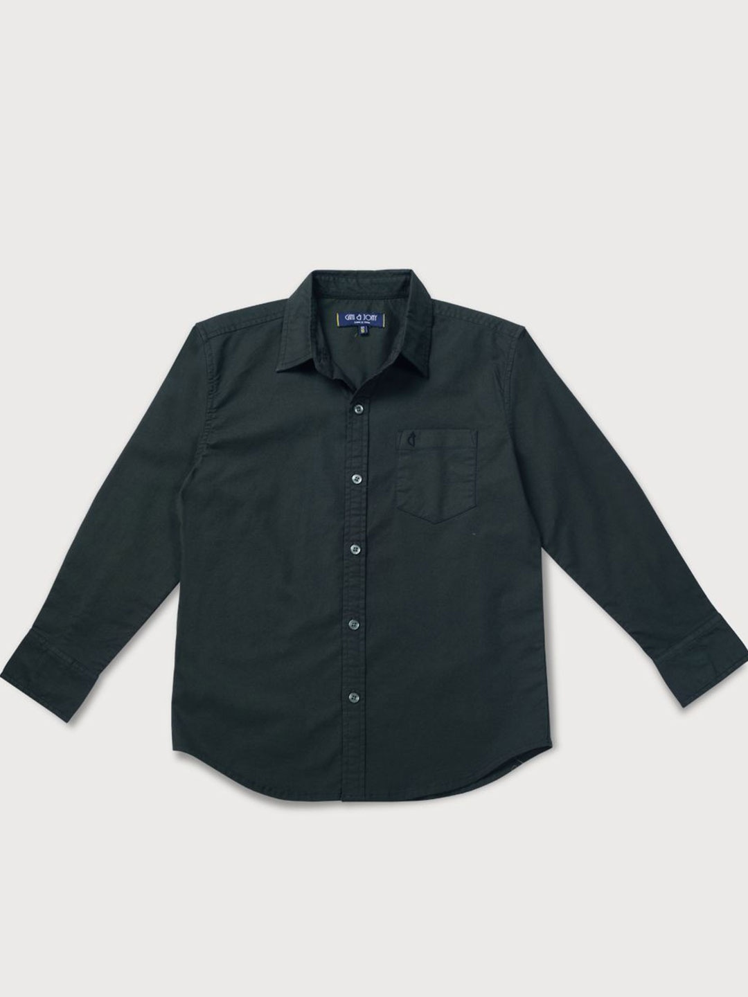 

Gini and Jony Boys Standard Opaque Casual Shirt, Olive
