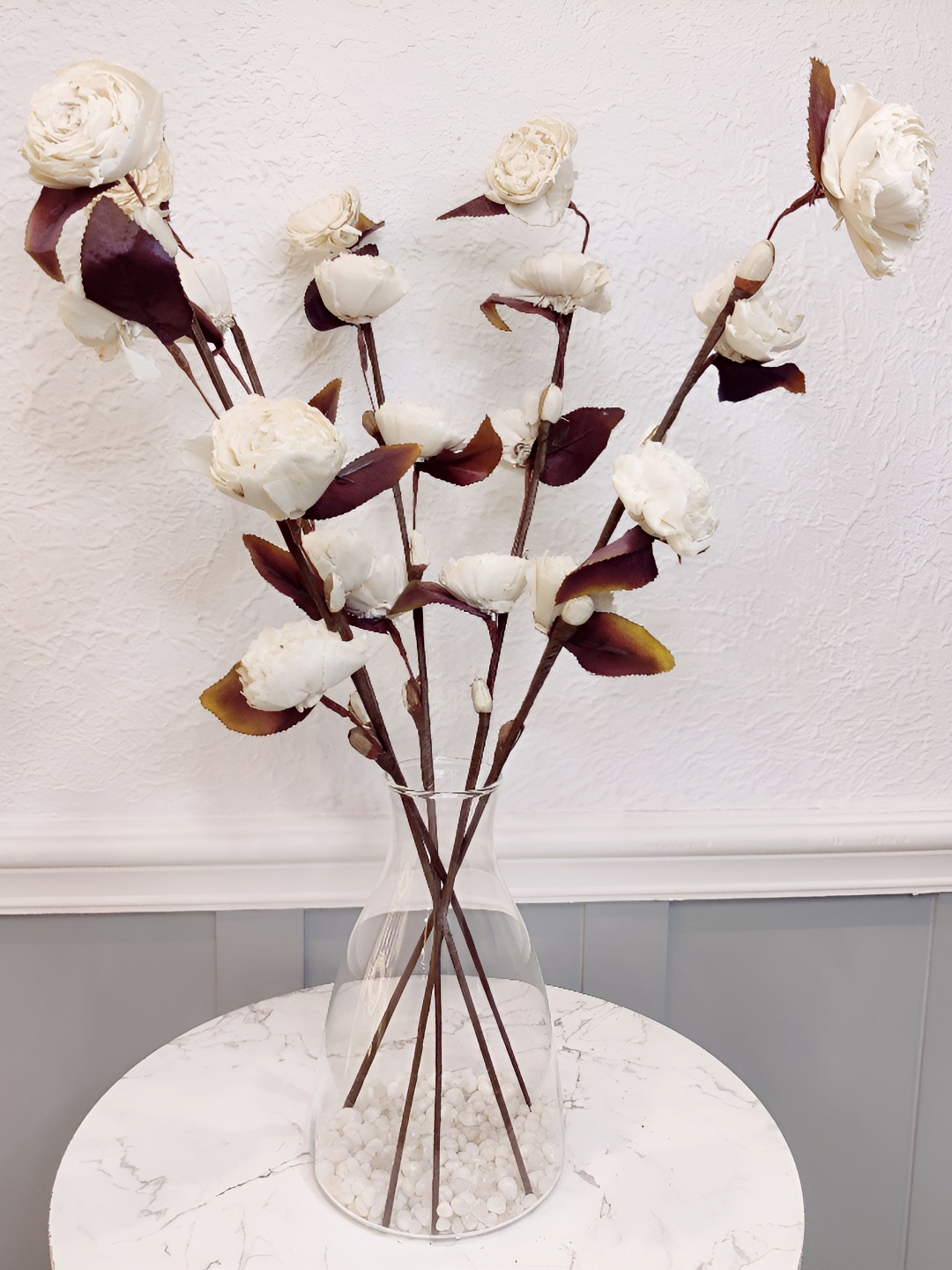 

Myntra Elegant Homes White 1 Bunch Rose Artificial Flower