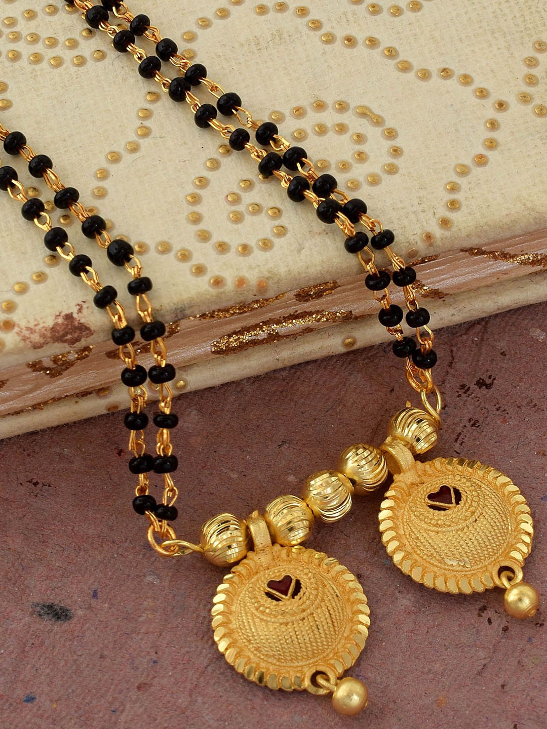 

MEMOIR Gold-Plated Beaded Mangalsutra