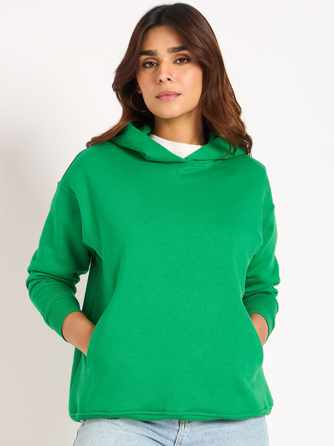 

FEMMELLA Women Hooded Pullover Sweatshirt, Green