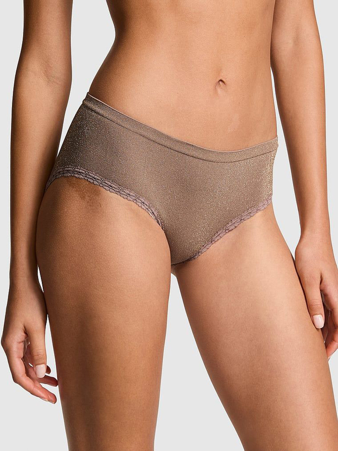 

Victoria's Secret Women Mid-Rise Seamless Hipster Brief, Brown