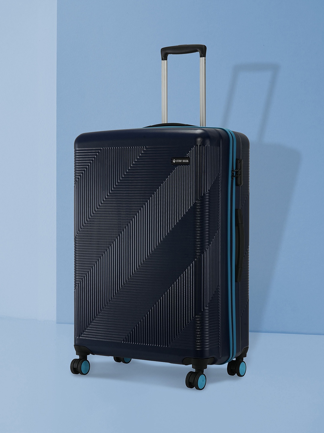 

Stony Brook by Nasher Miles Echo Hard-Sided Check-In Luggage, Navy blue