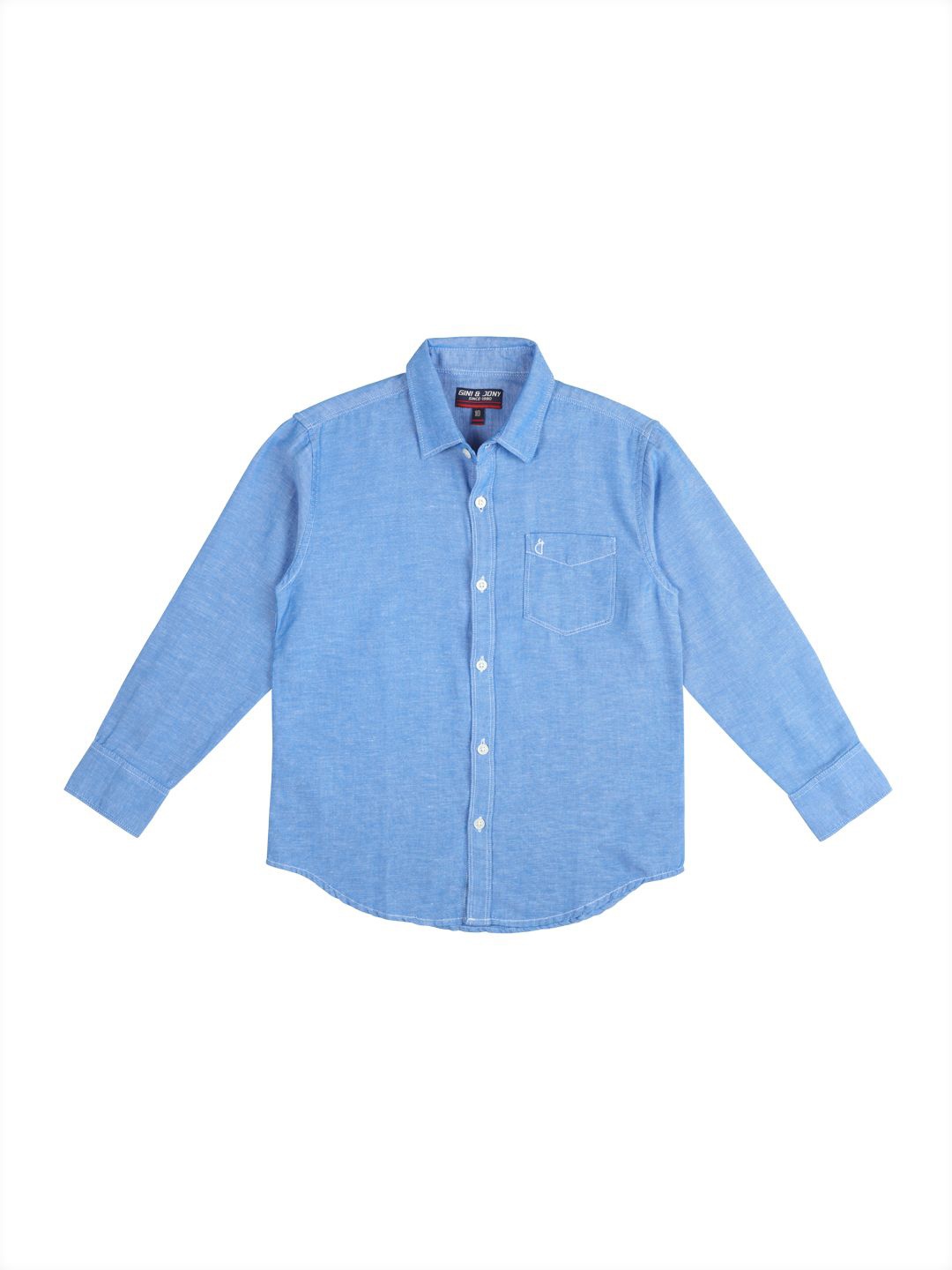 

Gini and Jony Boys Standard Opaque Casual Shirt, Blue