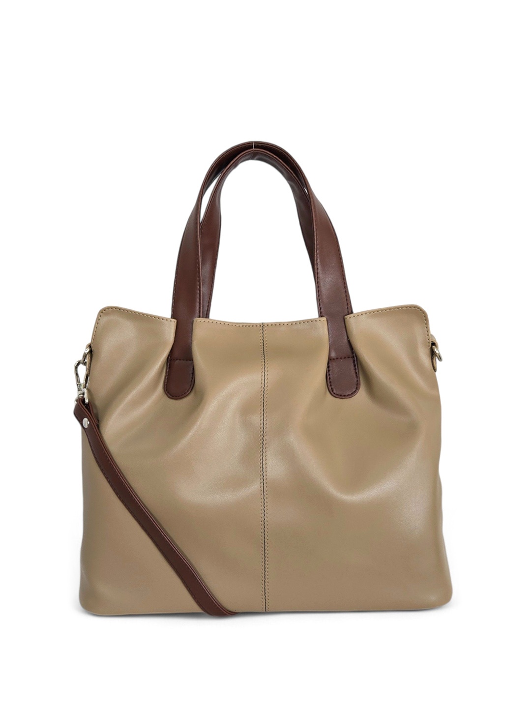 

Mast & Harbour PU Shopper Shoulder Bag with Tasselled, Tan