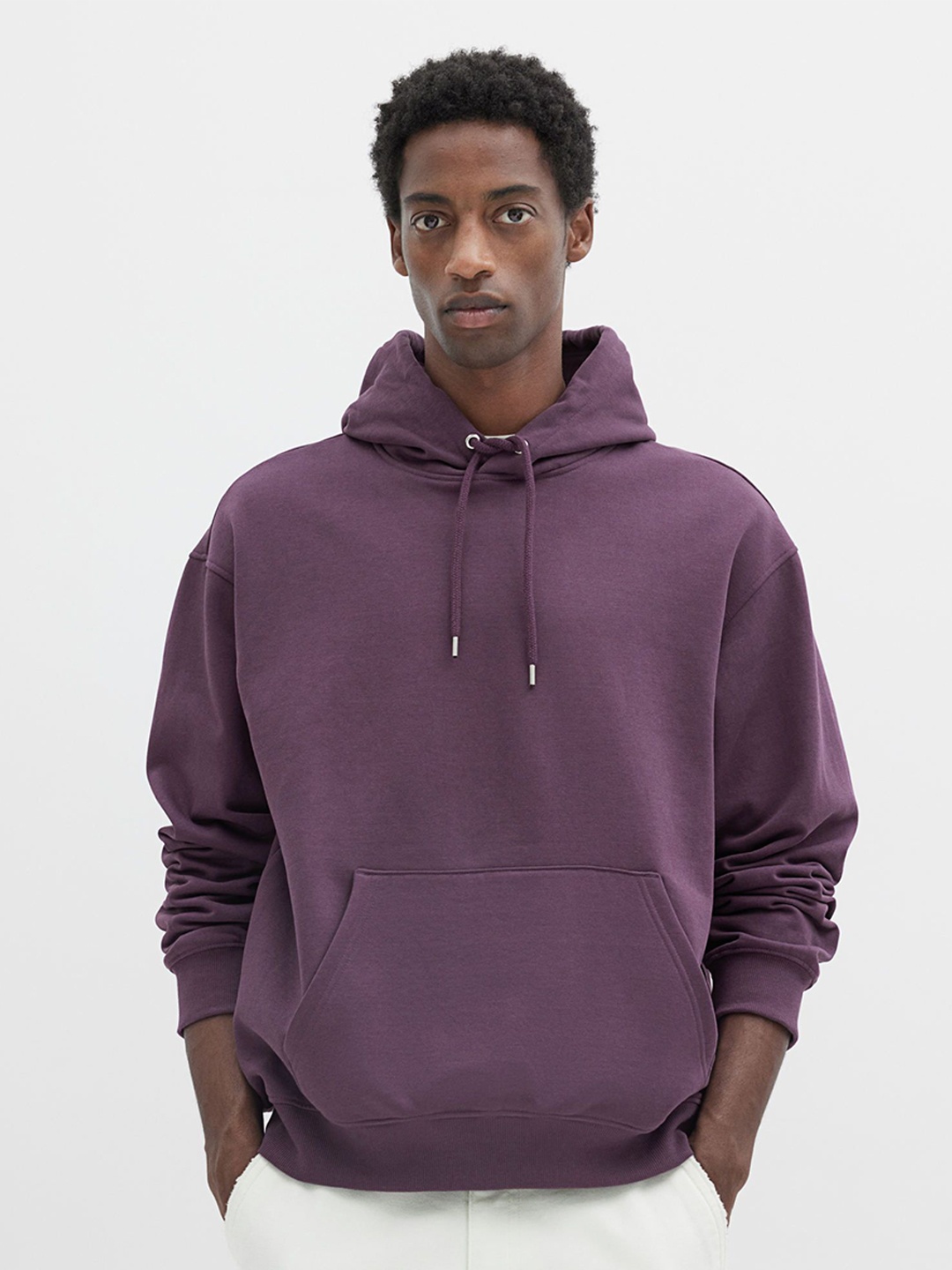 

H&M Loose Fit Hoodie, Purple