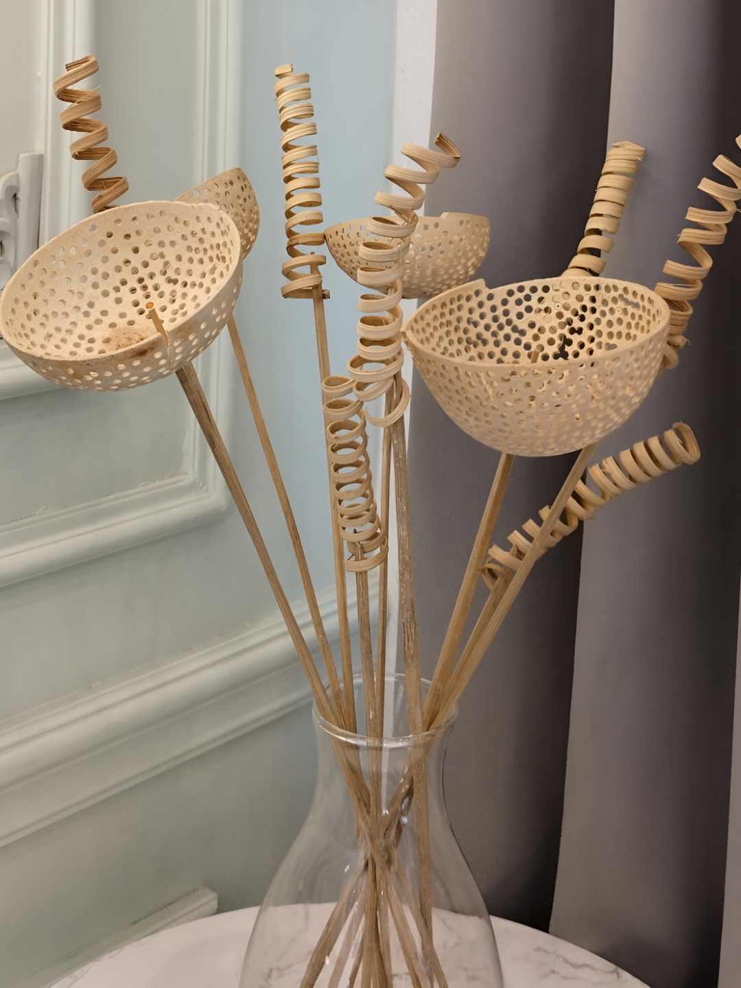 

Myntra Elegant Homes Beige 1 Bunch Buttercup Palm Artificial Flower