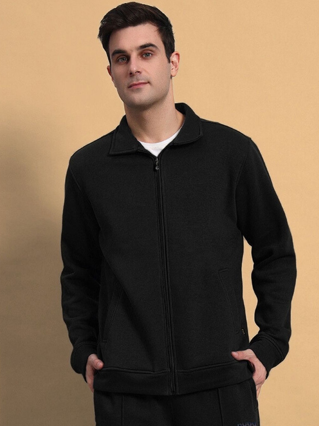 

WEARDUDS Men Woollen Tailored Jacket, Black