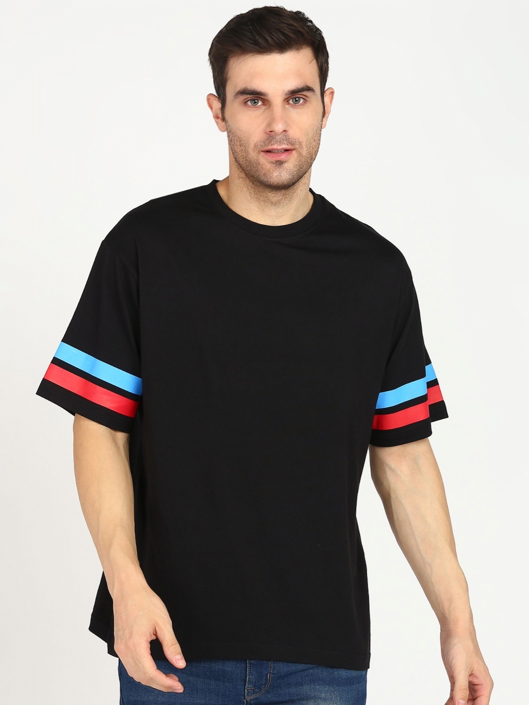 

Provogue Men Pockets Boxy T-shirt, Black