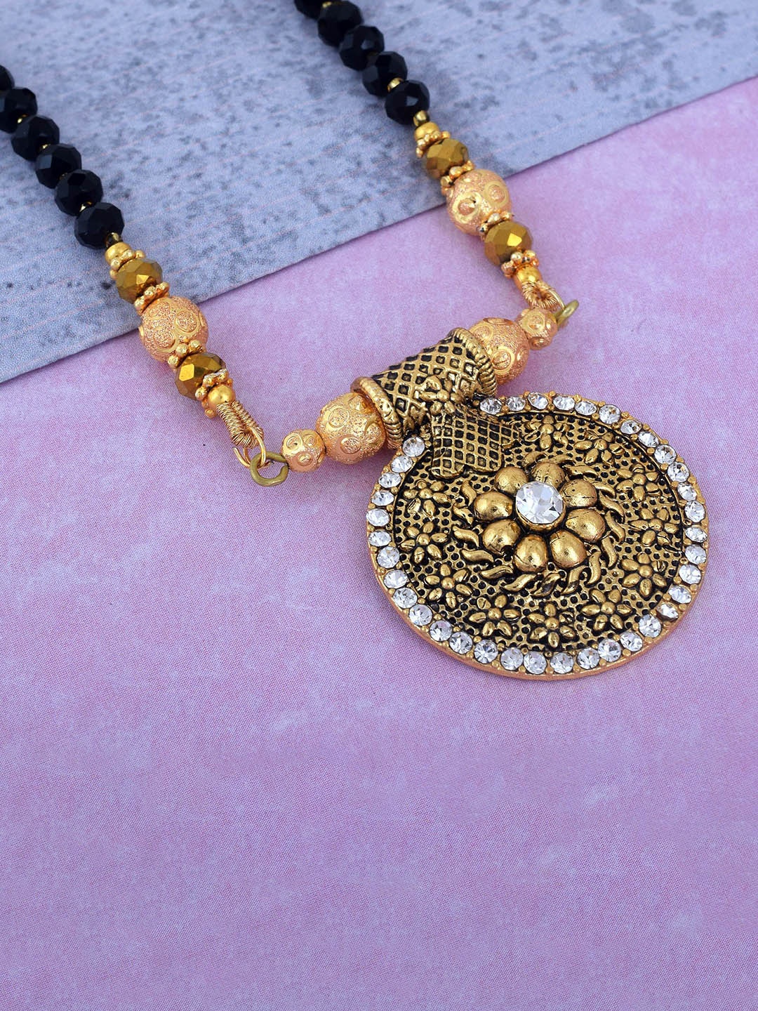 

MEMOIR Gold-Plated Beaded Mangalsutra