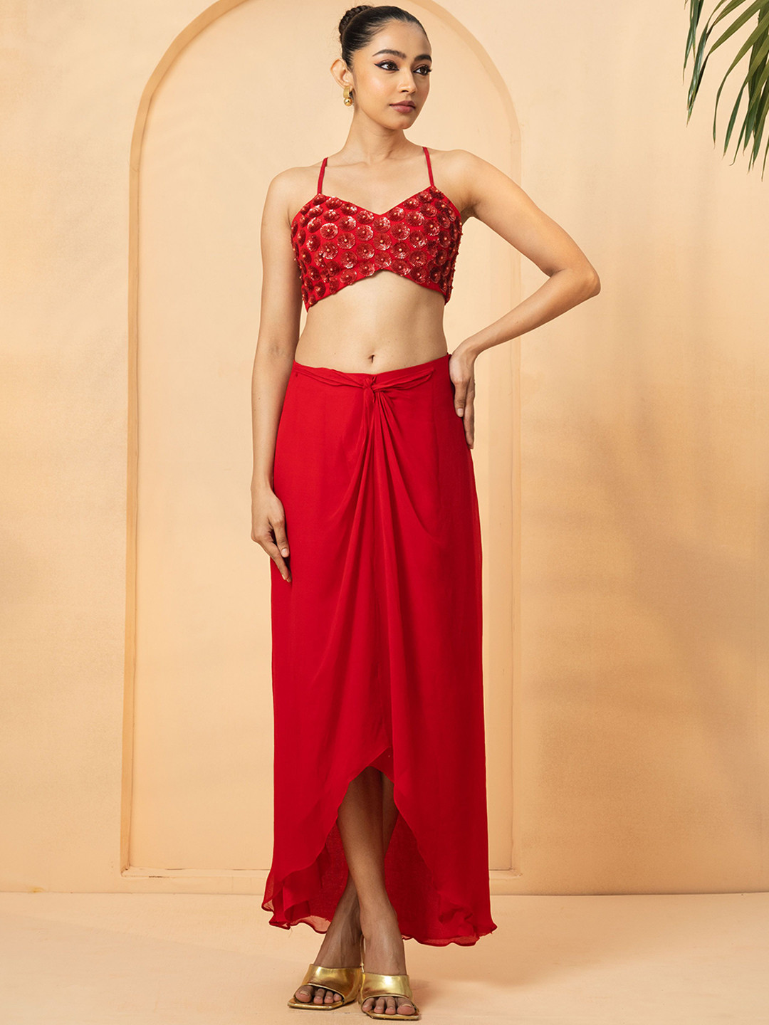 

Quench A Thirst Women Co-Ords, Red