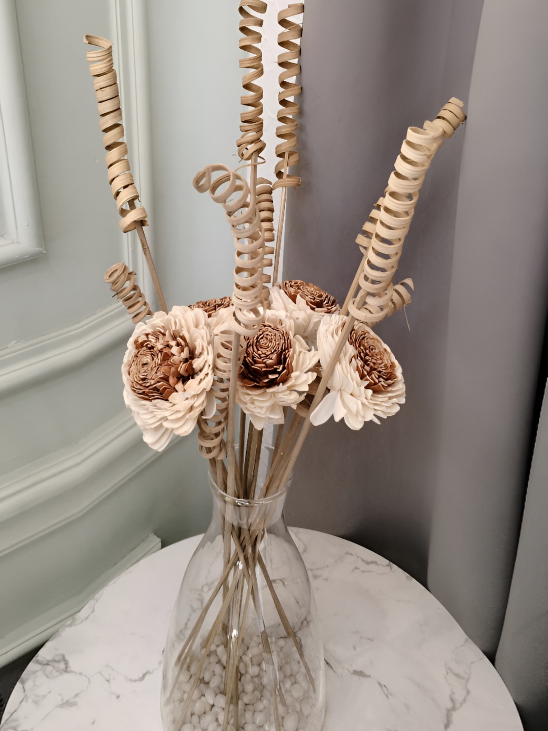 

Myntra Elegant Homes Beige 1 Bunch Dahlia Artificial Flower