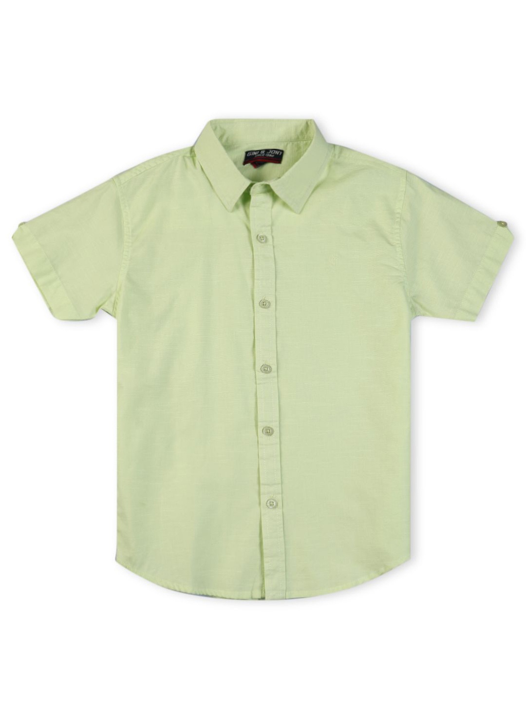 

Gini and Jony Boys Standard Opaque Casual Shirt, Green