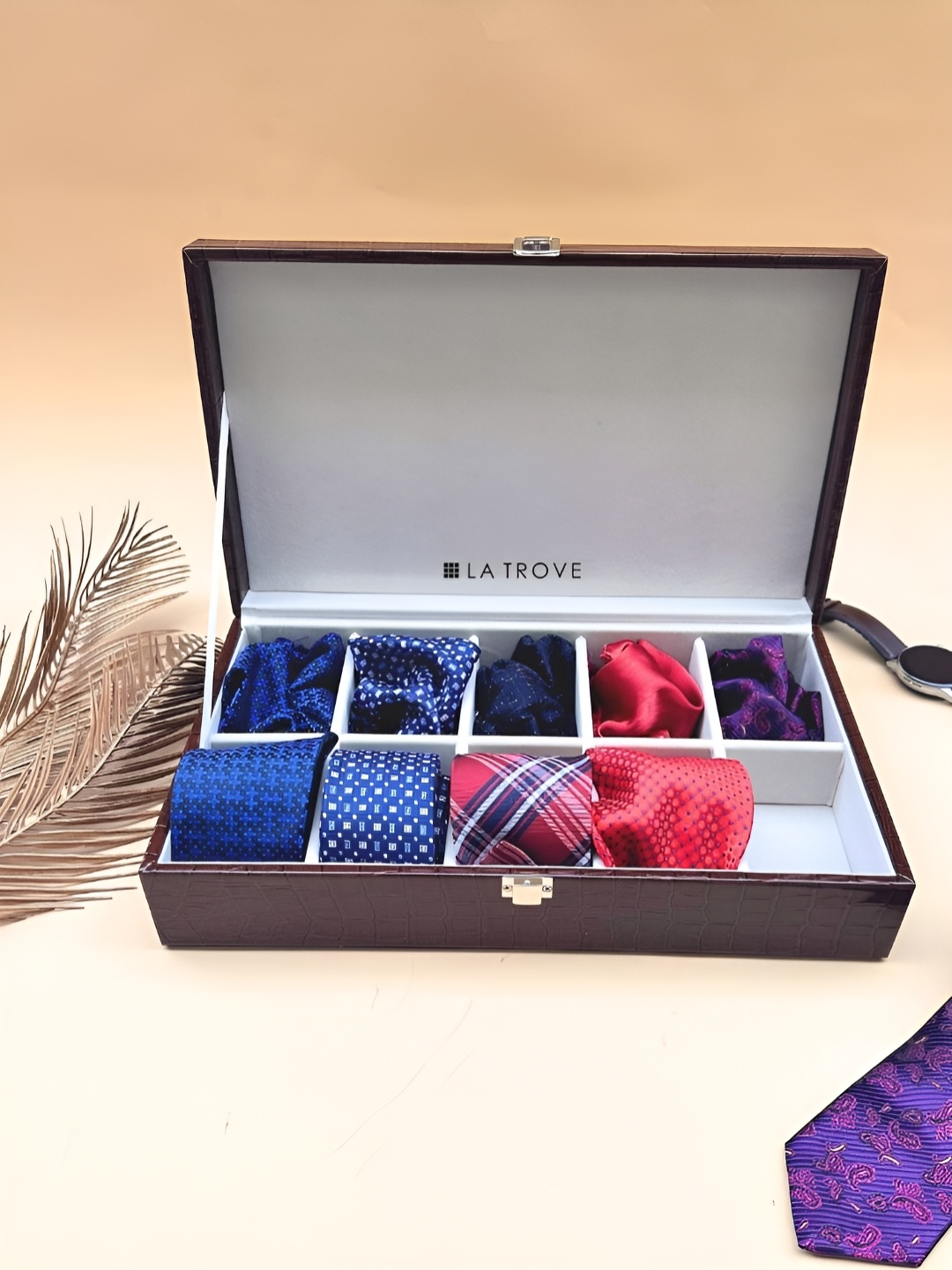 

La Trove Brown Set of 1 Regular Drawer Organiser Organisers