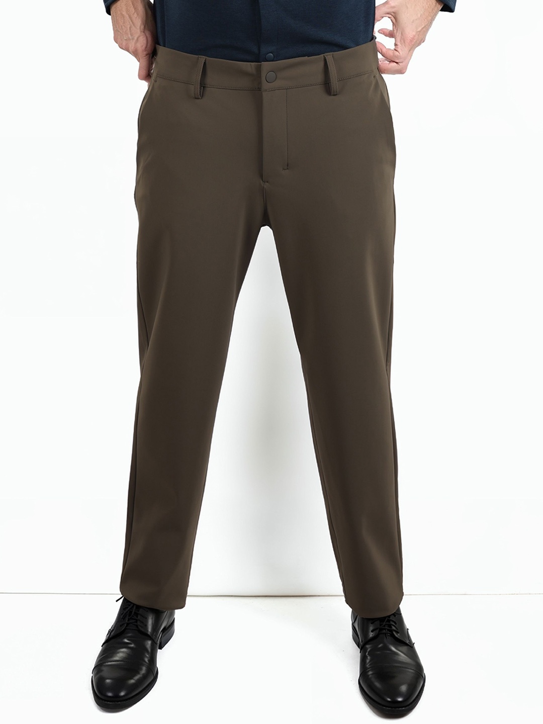 

Celio Men Slim Fit Mid-Rise Trouser, Brown