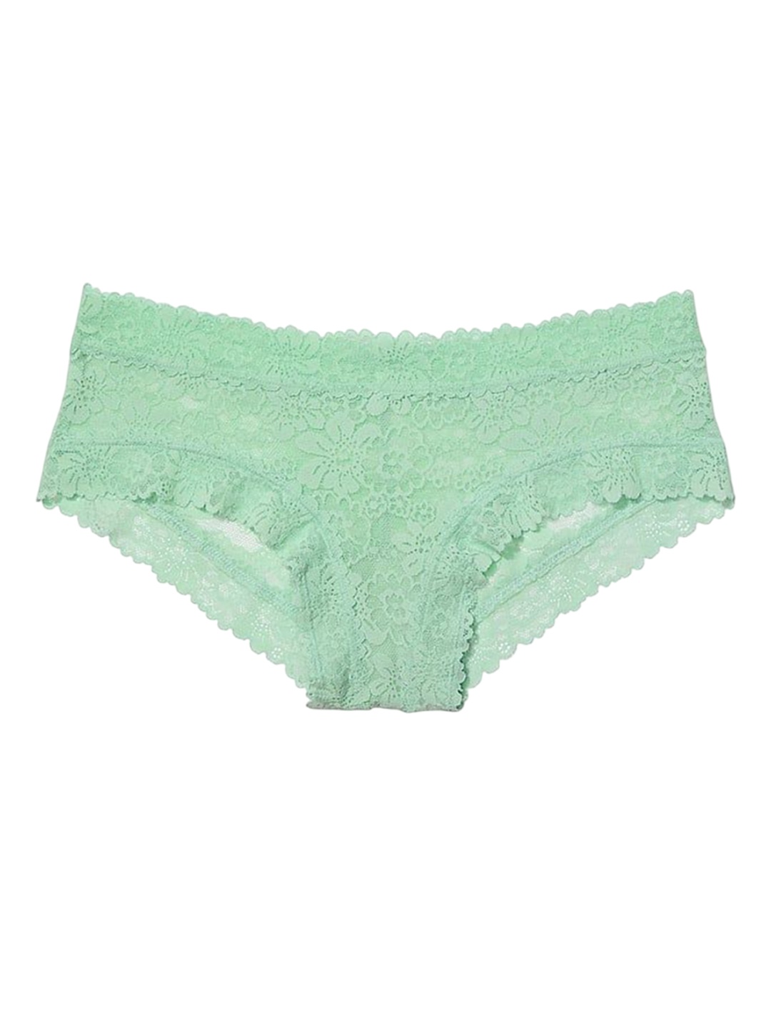 

Victoria's Secret PINK Women Low-Rise Self Design Basic Brief, Green