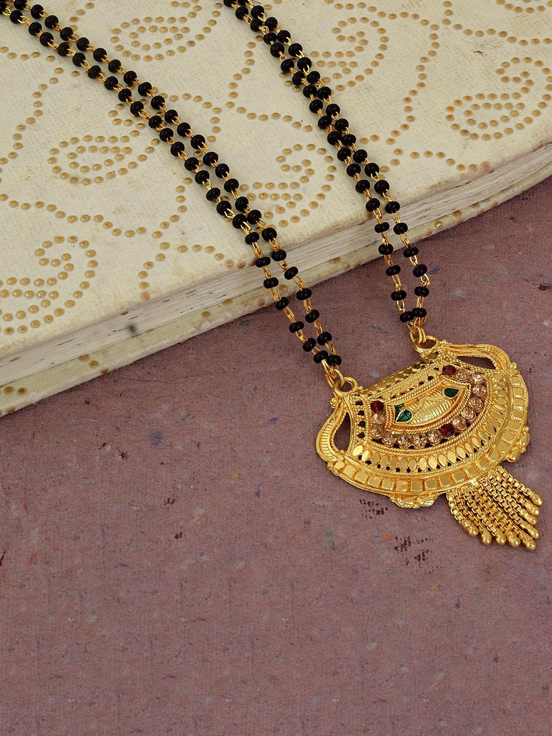 

MEMOIR Gold-Plated Beaded Mangalsutra