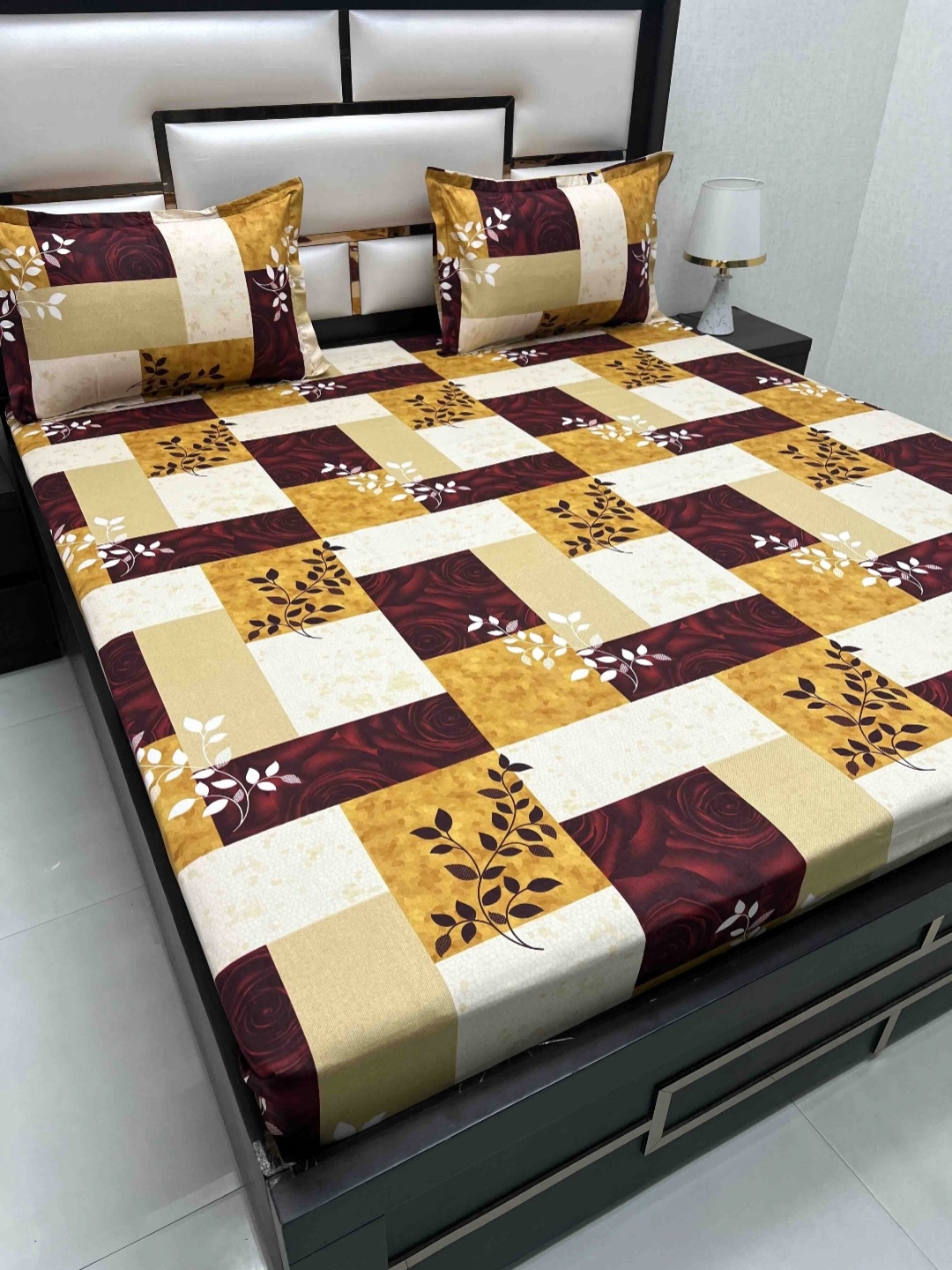 

Pure Decor Passion Fur Yellow 210 TC Pure Cotton Queen Bedsheet Set 2.25 m x 2.55 m