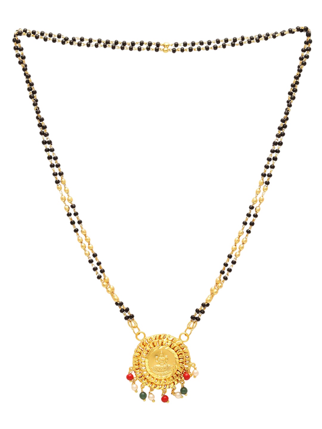 

MEMOIR Gold-Plated Artificial Beads Mangalsutra