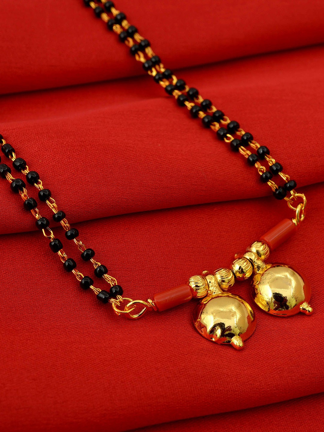 

MEMOIR Gold-Plated Artificial Beads Mangalsutra