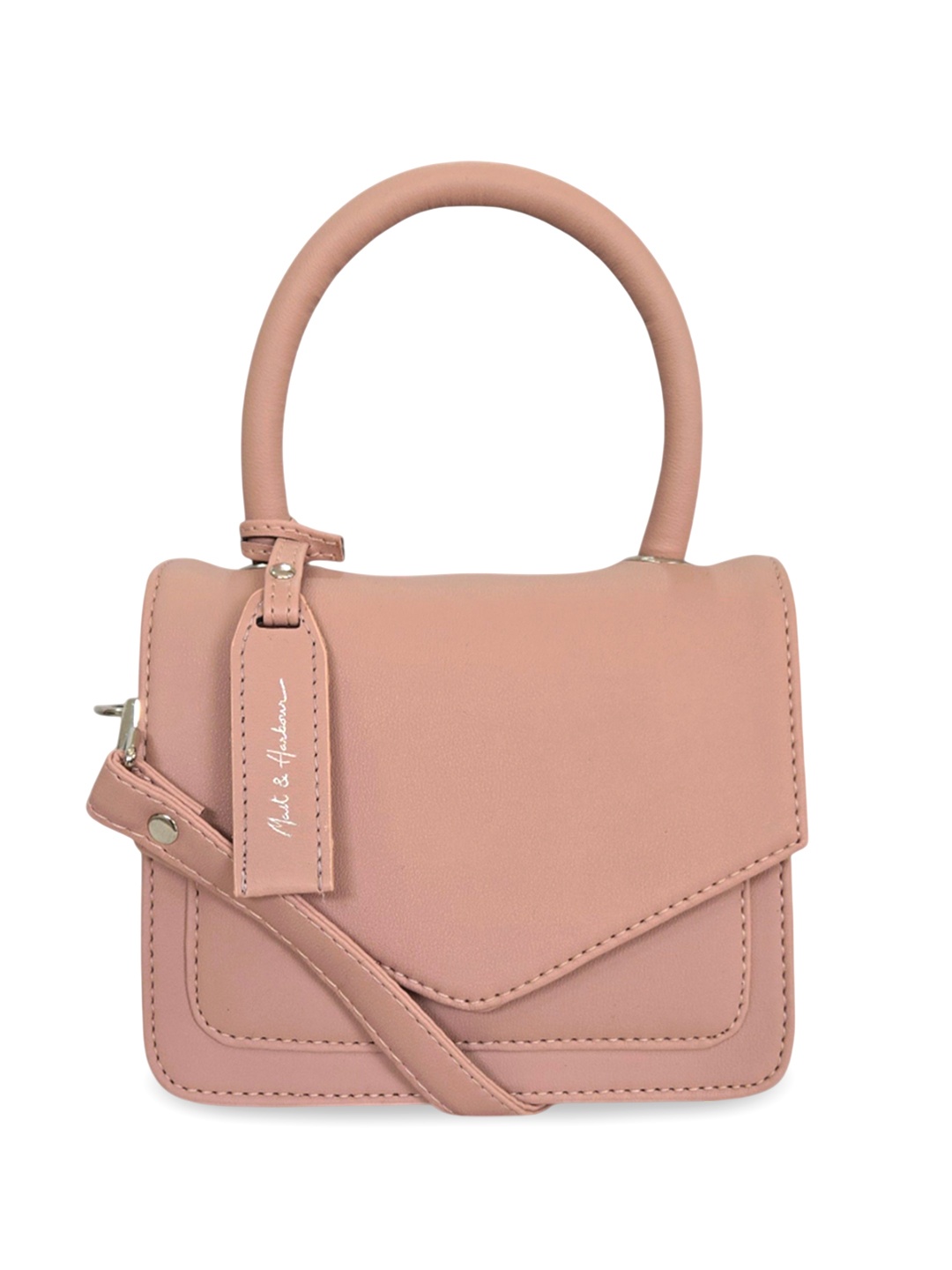 

Mast & Harbour PU Structured Sling Bag, Pink