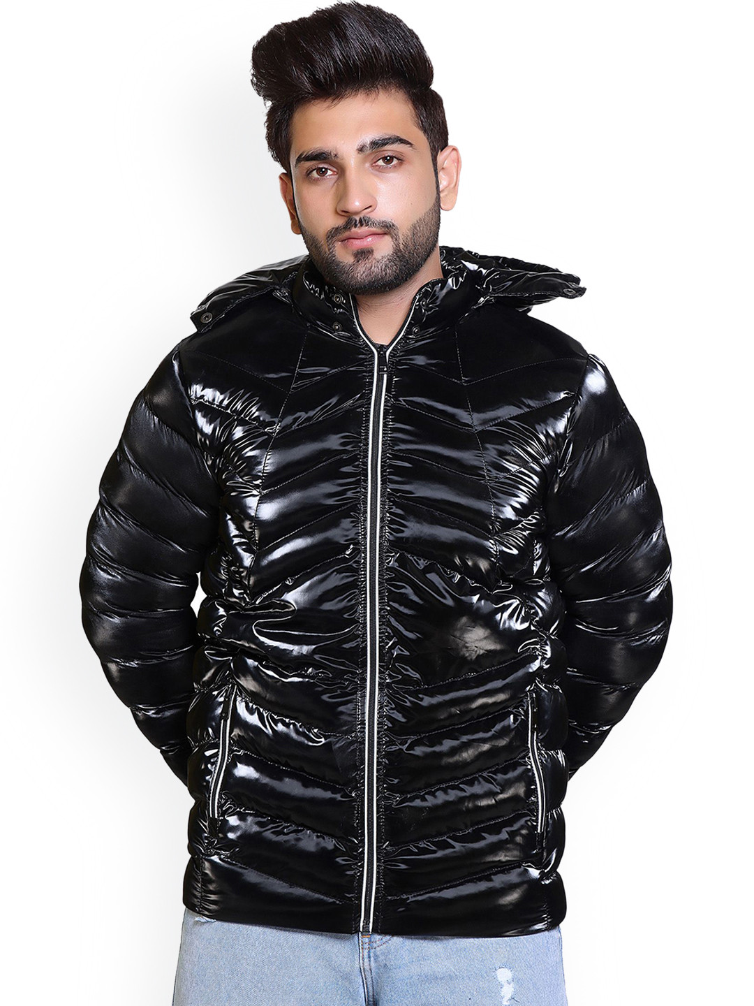 

BAESD Men Water Resistant Outdoor Puffer Jacket, Black