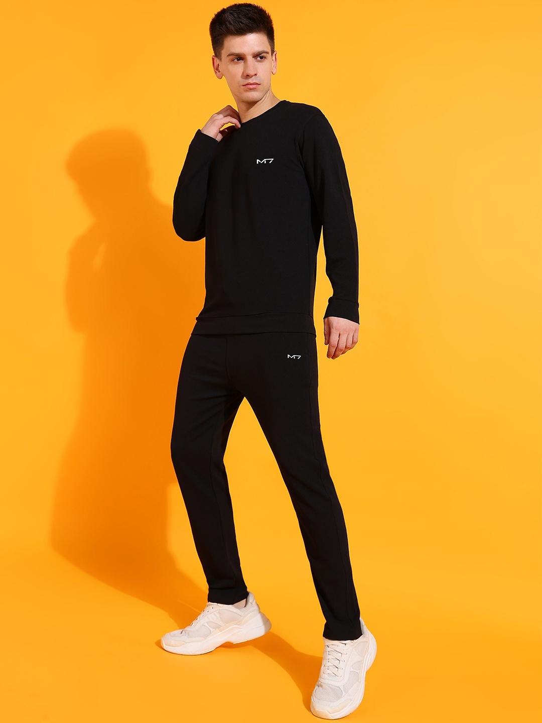 

M7 by Metronaut Men Long Sleeve Tracksuit, Black