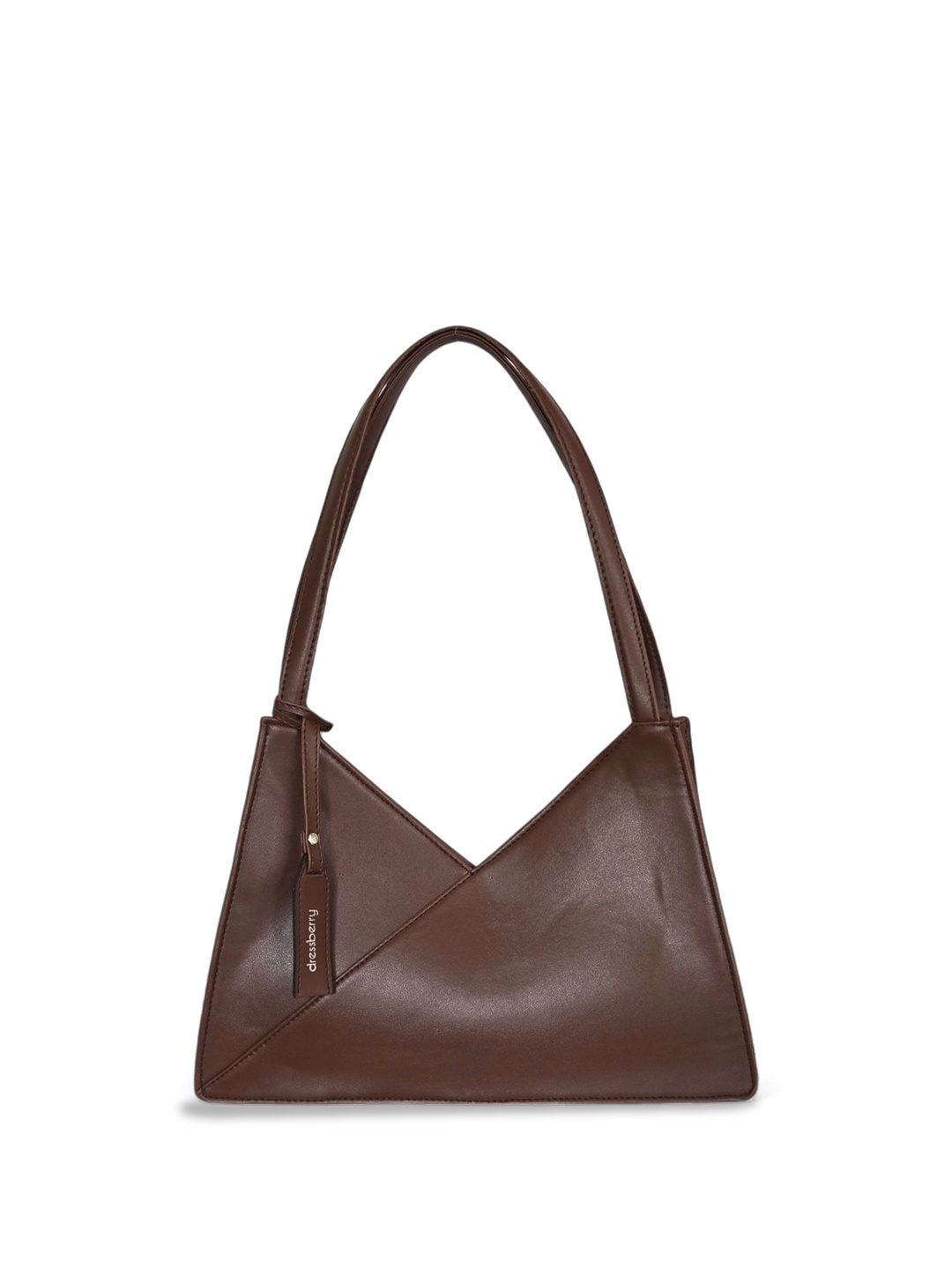 

DressBerry PU Half Moon Shoulder Bag, Brown