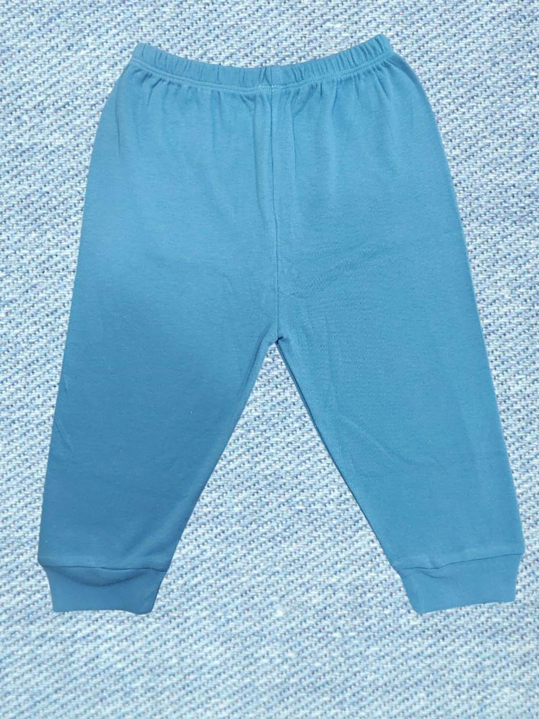 

AHC Infants Kids Cotton Regular Fit Mid-Rise Joggers, Turquoise blue