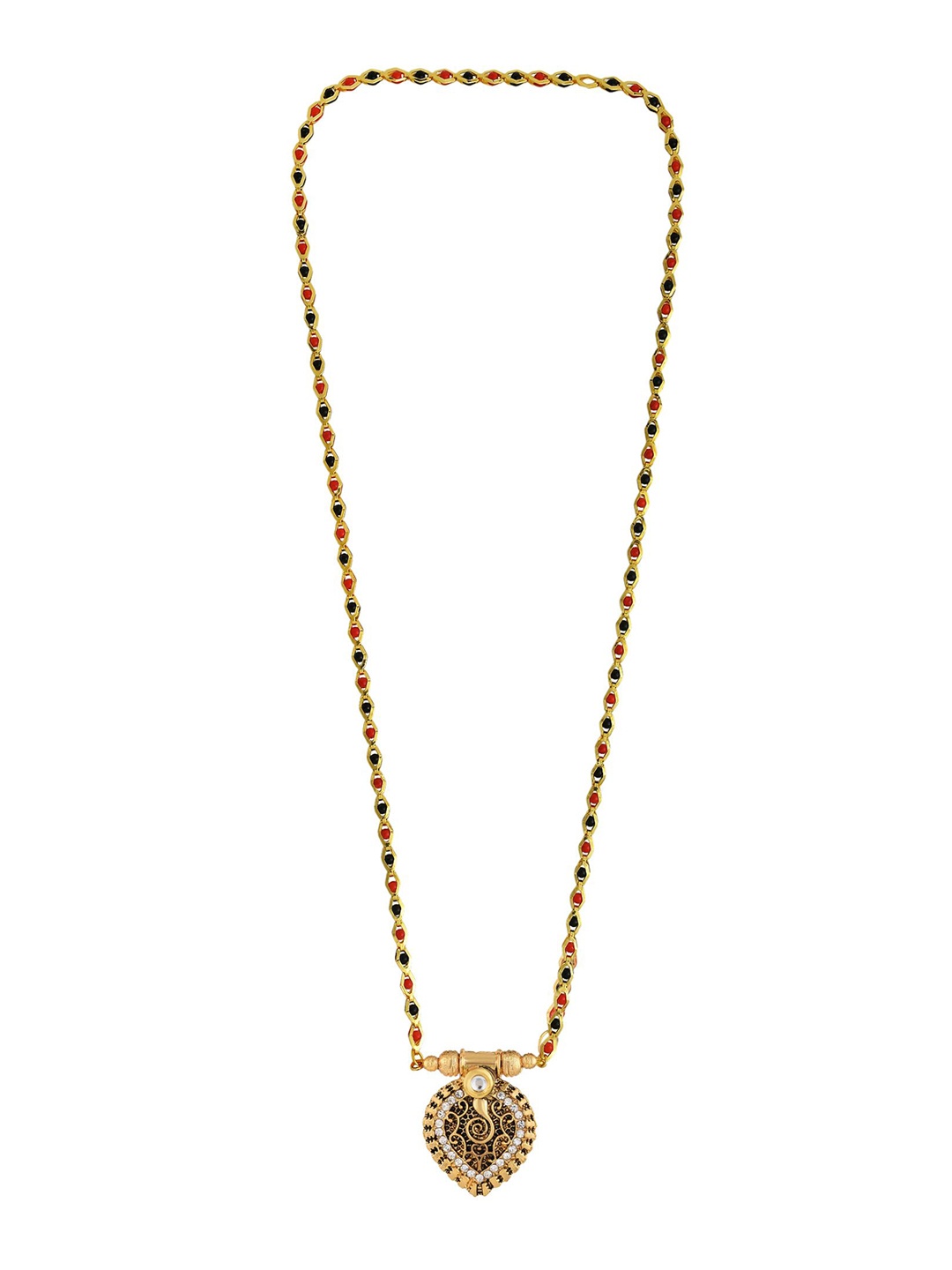 

MEMOIR Gold-Plated Artificial Beads Mangalsutra