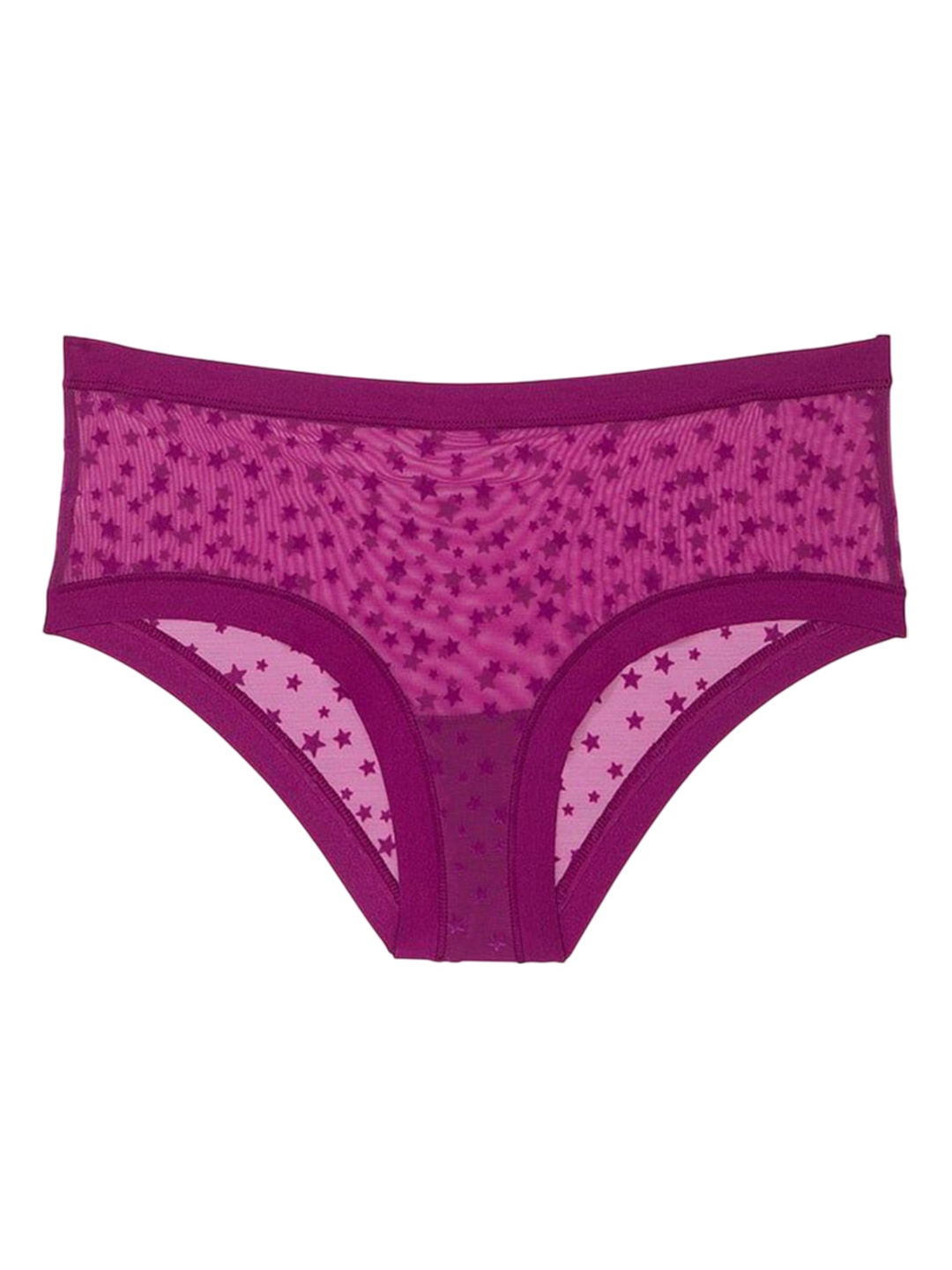 

Victoria's Secret Women Self Design Low-Rise Basic Briefs, Pink