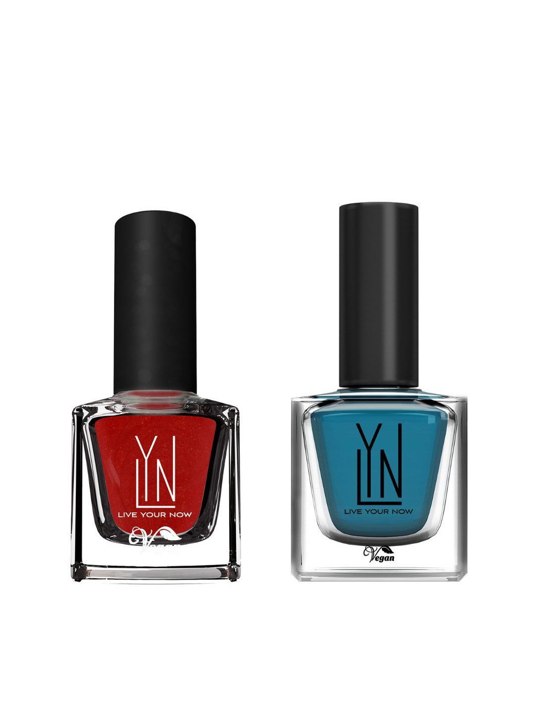 

LYN LIVE YOUR NOW Set Of 2 Creme Nail Polish - 8 ml Each - Very Berry-Genie In A Bottle, Blue