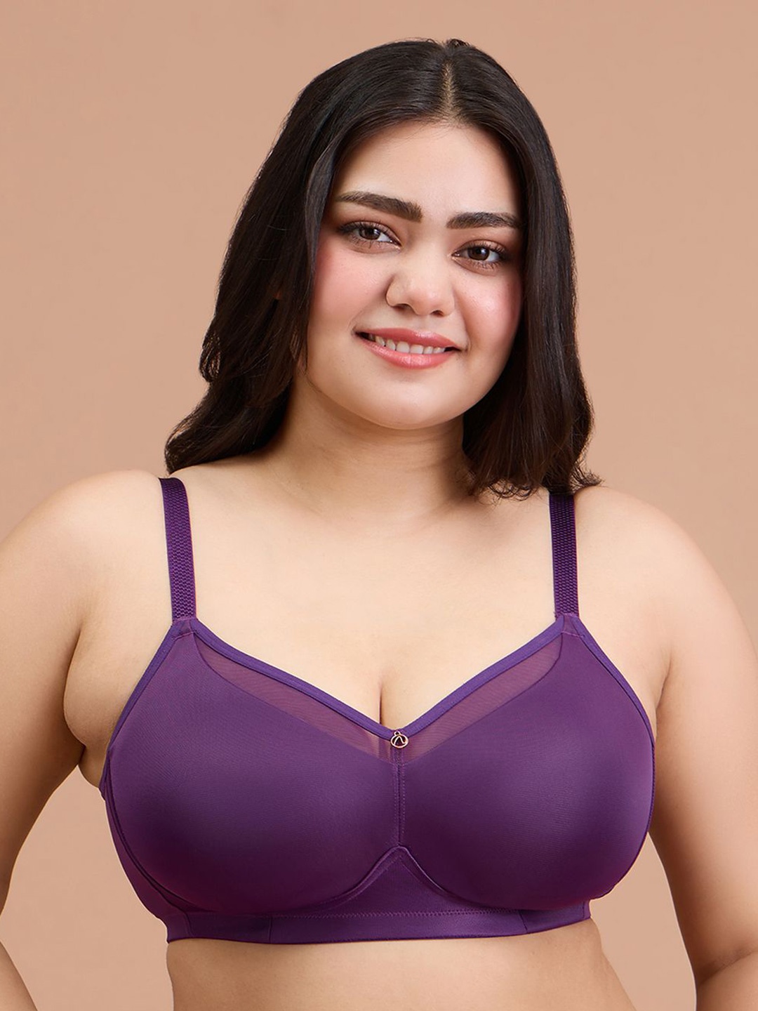 

Nykd Medium Coverage Non Padded Minimizer Bra, Purple