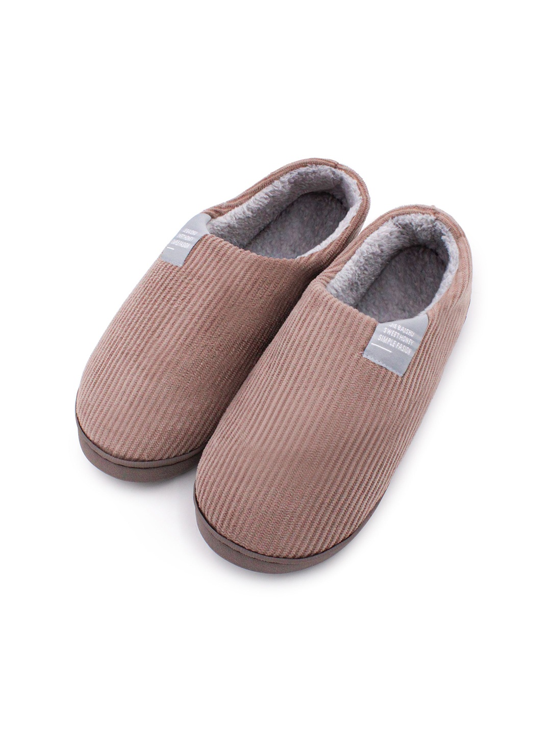 

JENNA Men Winter Room Slippers, Nude