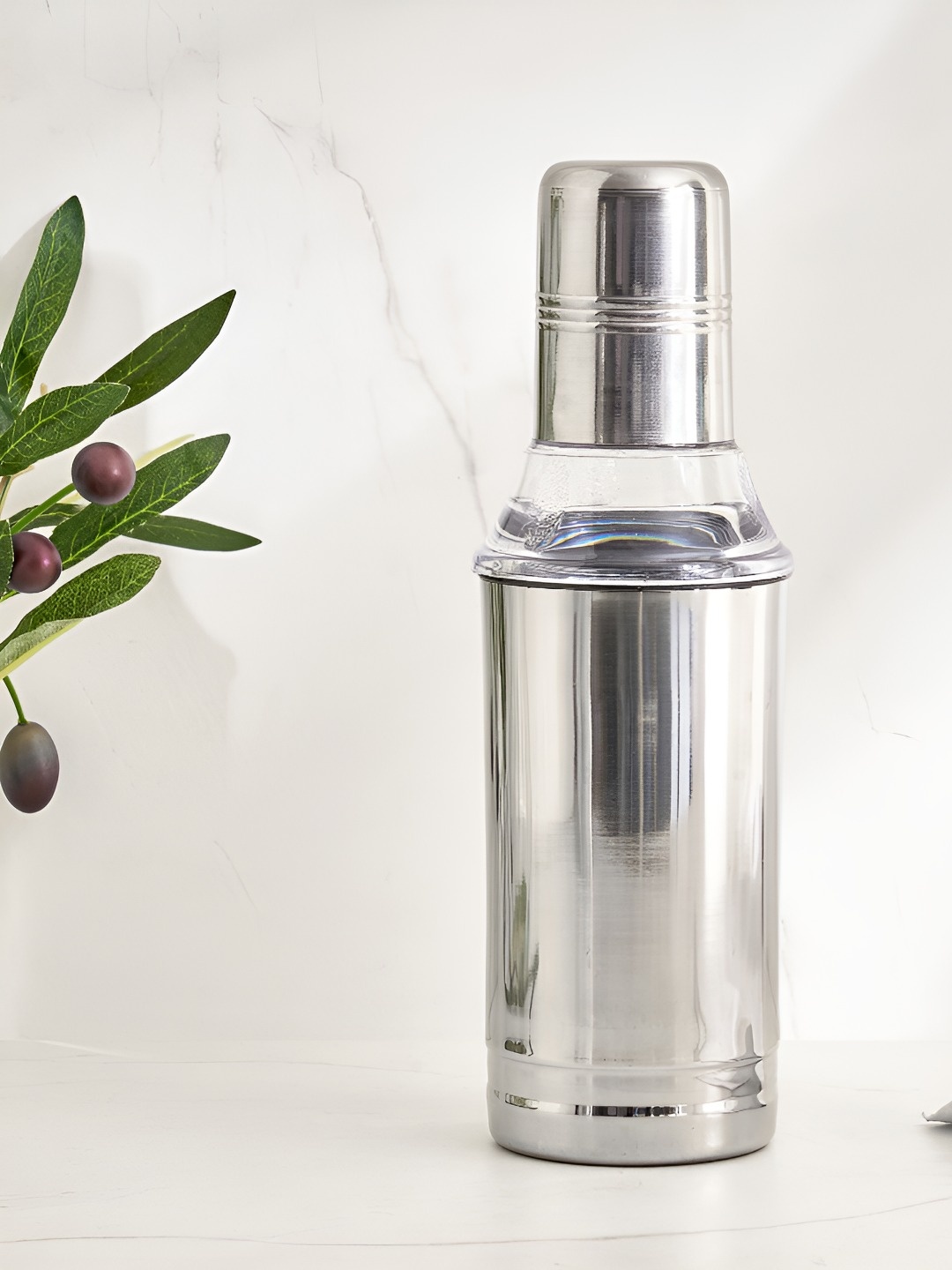 

Home Centre Stainless Steel Oil Dispenser - 400 ml, Silver