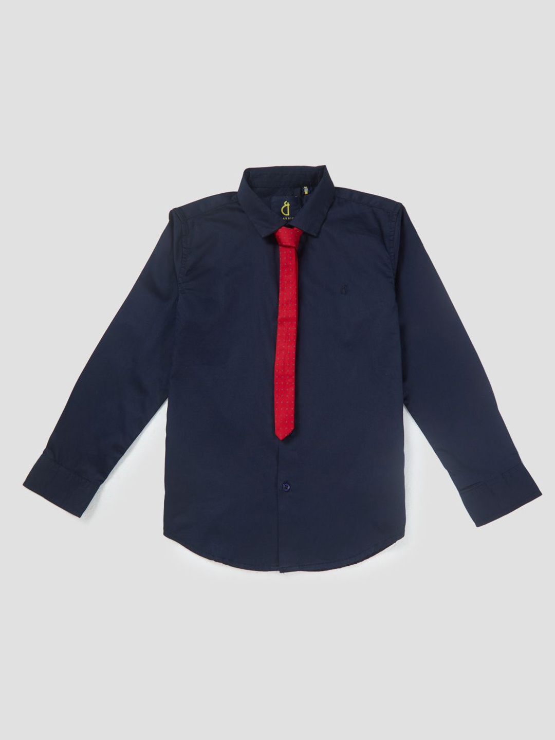 

Gini and Jony Boys Standard Opaque Casual Shirt, Navy blue