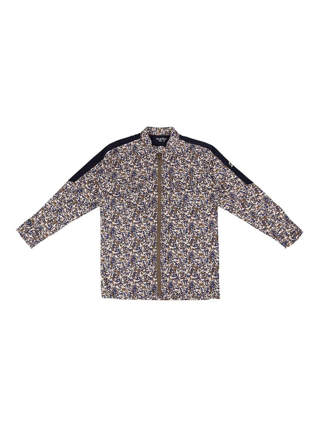 

Palm Tree Boys Standard Opaque Printed Casual Shirt, Brown