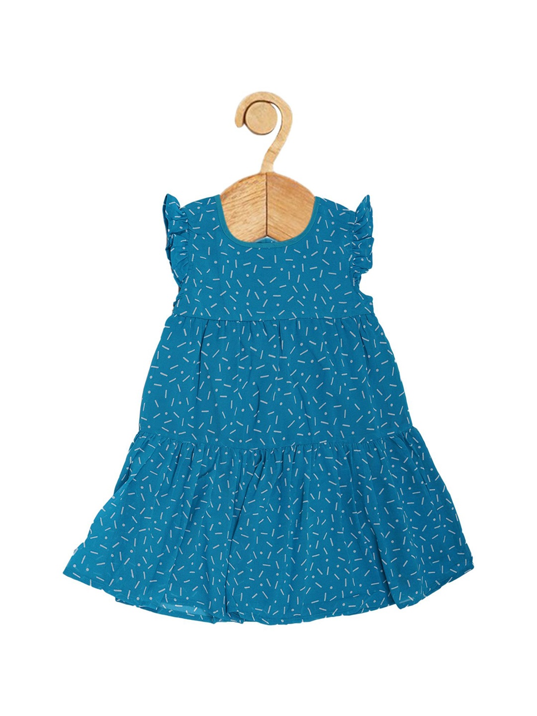 

Creative Kids Girls Printed Fit and Flare Dress, Blue