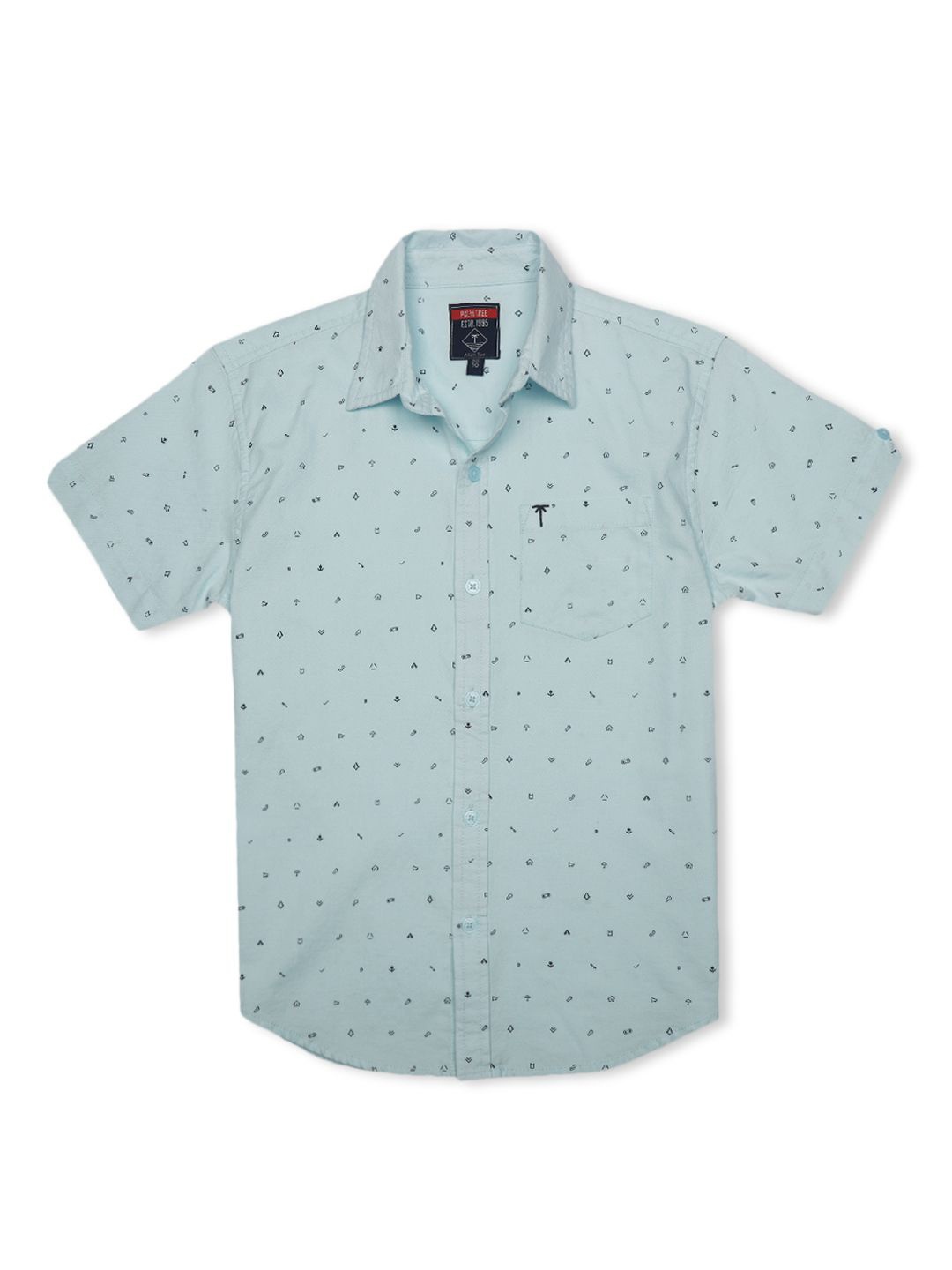 

Palm Tree Boys Standard Opaque Printed Casual Shirt, Blue