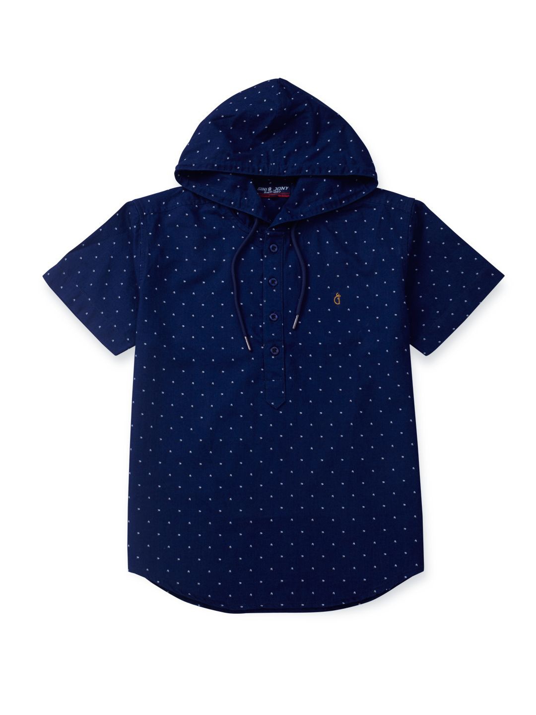 

Gini and Jony Boys Standard Opaque Printed Casual Shirt, Blue