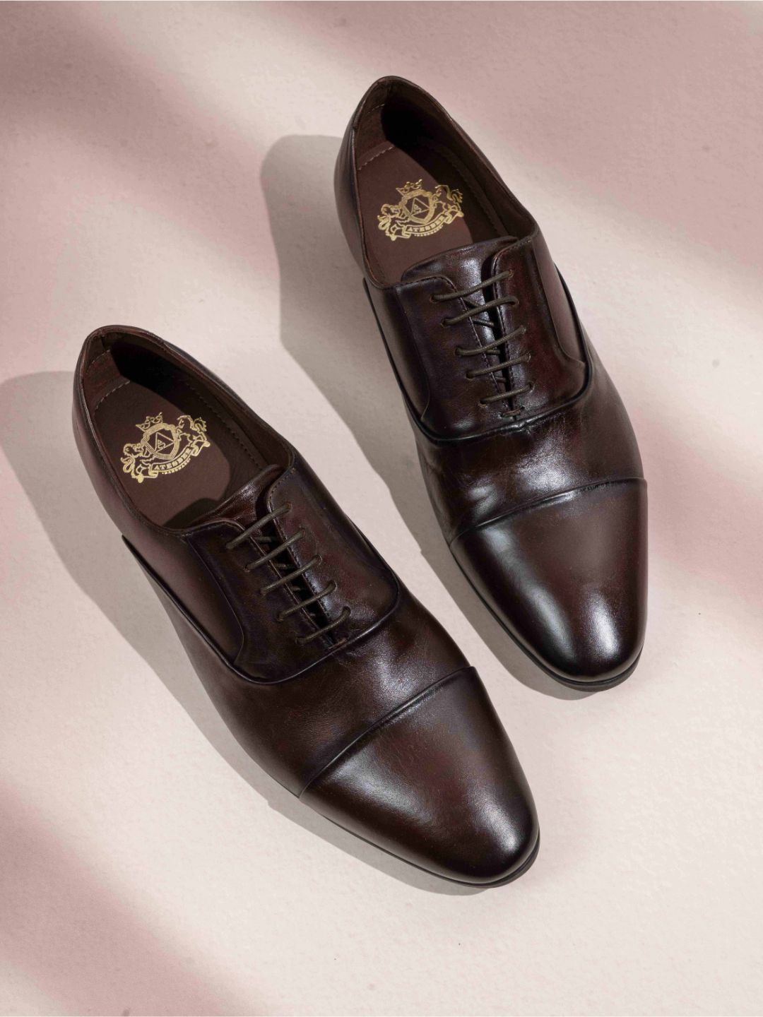 

ATESBER by Inc.5 Men Round Toe Formal Derbys, Brown