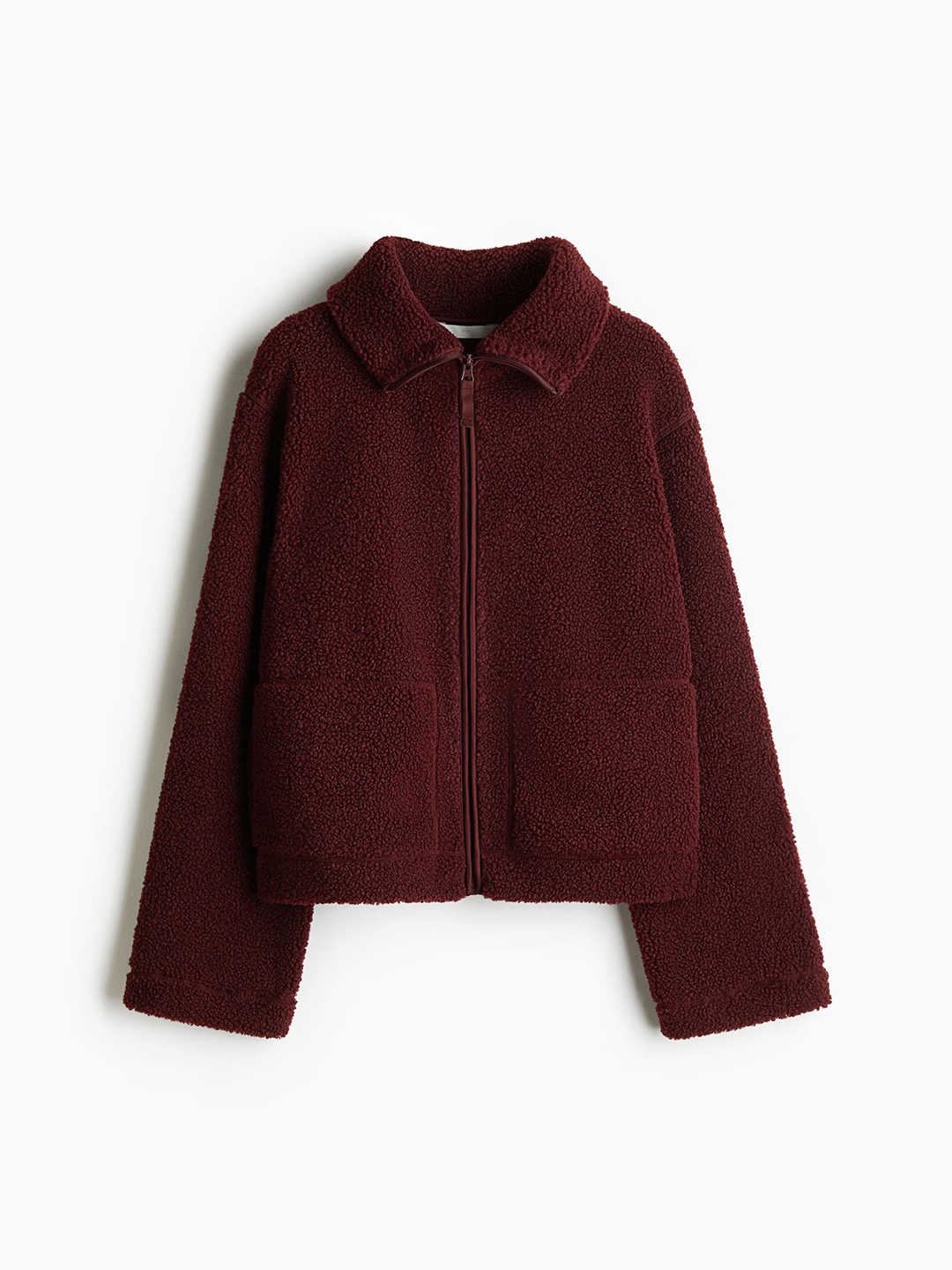 

H&M Women Teddy Jacket, Red