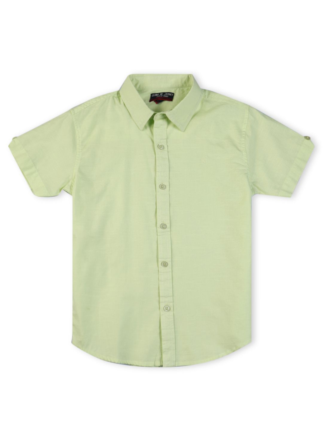 

Gini and Jony Boys Standard Opaque Casual Shirt, Green