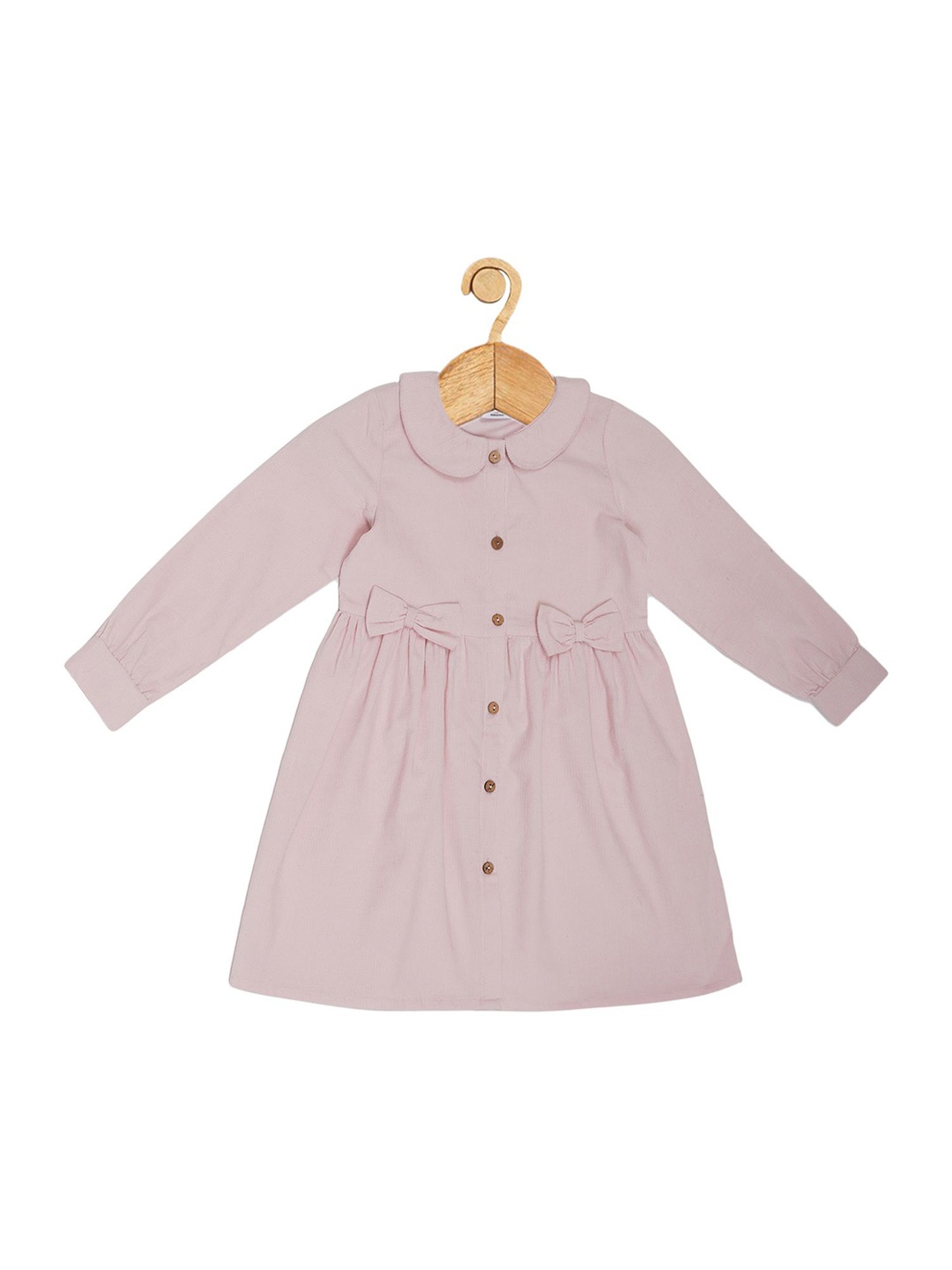 

Creative Kids Girls Peter Pan Collar Fit and Flare Dress, Pink
