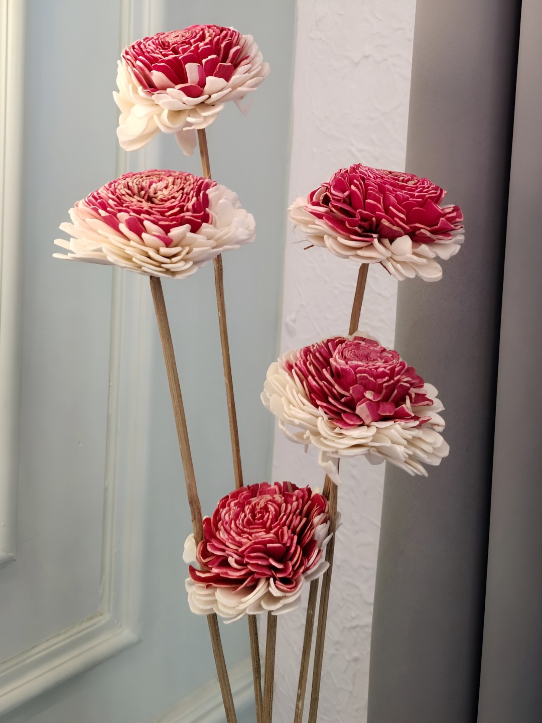 

Myntra Elegant Homes Beige 1 Bunch Delia Artificial Flower