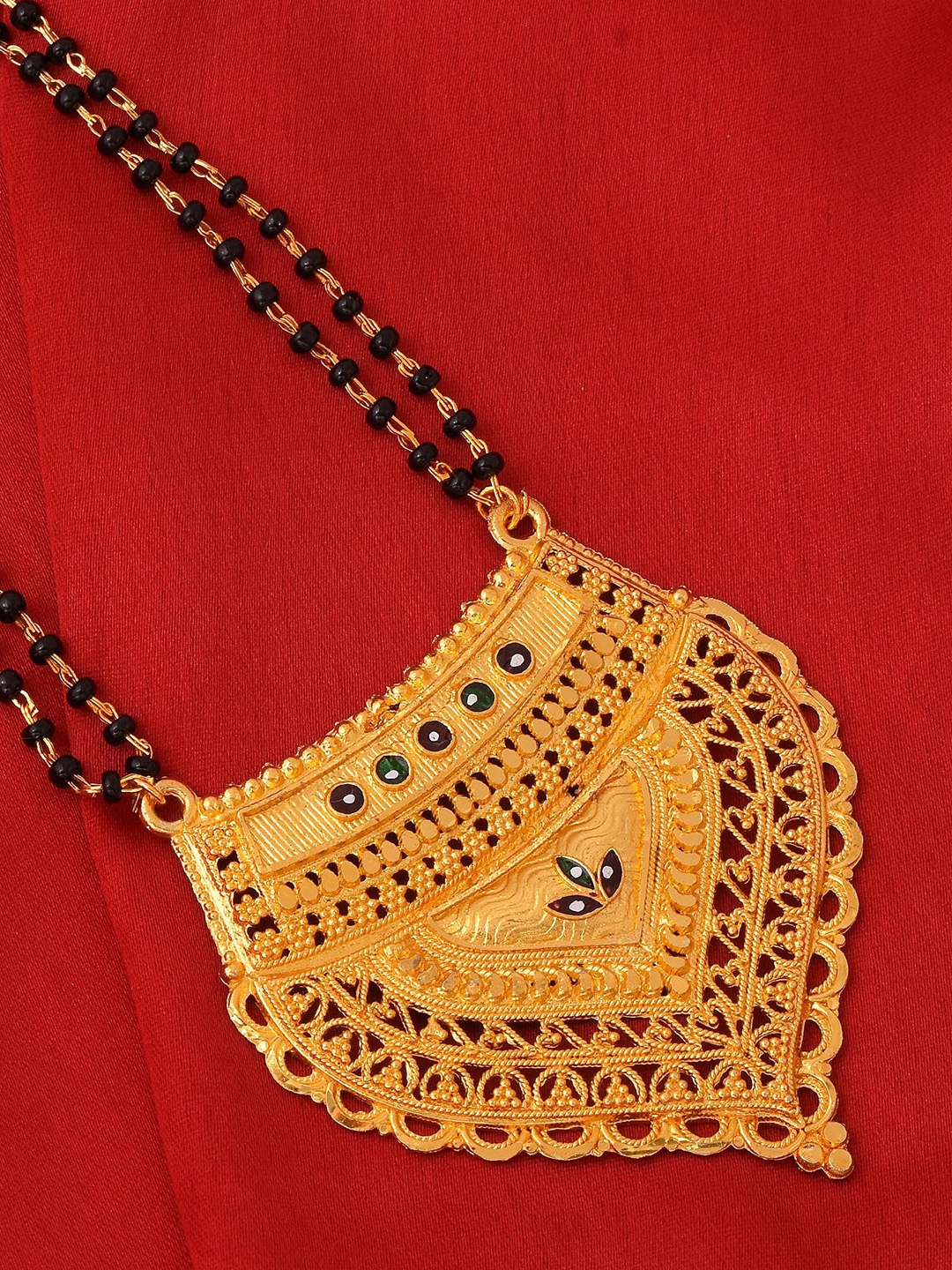 

MEMOIR Gold-Plated Beaded Mangalsutra