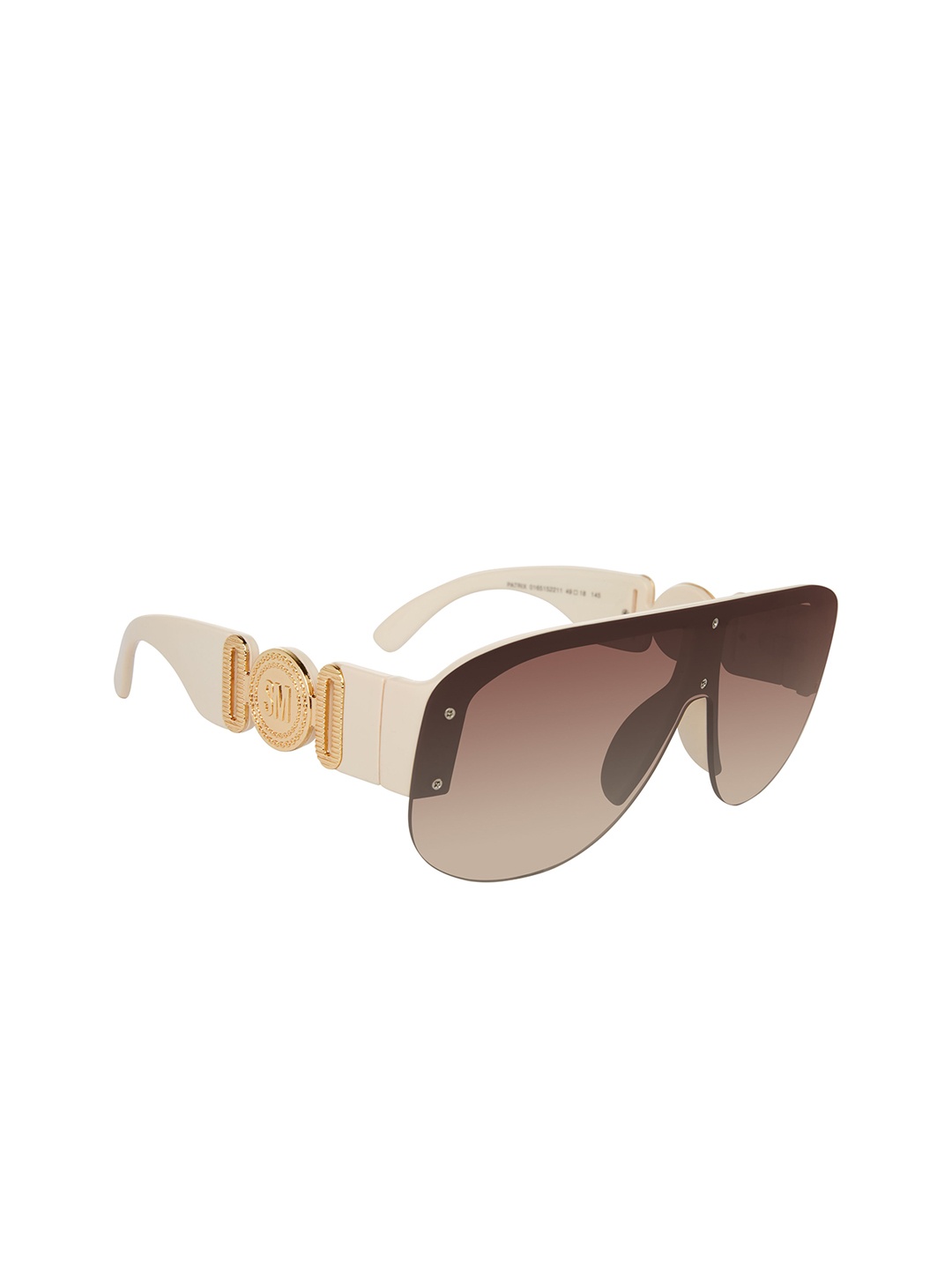 

Steve Madden Unisex Aviator Sunglasses with UV Protected Lens X17233, Brown