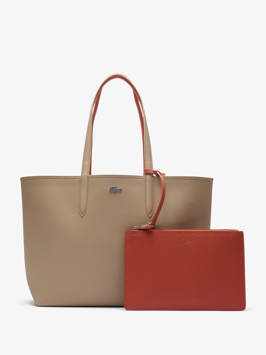 

Lacoste Oversized Shopper Tote Bag, Grey